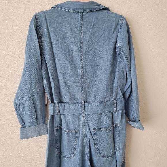 Billabong Light Blue Denim Jumpsuit - Picture 7 of 9